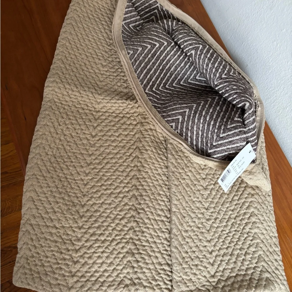 Frette Textured Cushion 100% Cotton Made in Italy 65x65 Set of 2
